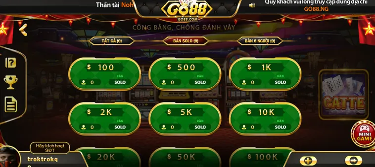 Catte Tại Go88 Sân Chơi Bài Lá Đỉnh Cao Cho Các Cao Thủ So Tài Đỉnh Cao