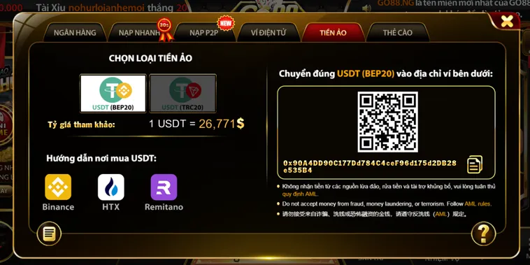 Nạp Tiền Go88 Hướng Dẫn Chi Tiết Để Gia Nhập Cuộc Chơi Đỉnh Cao