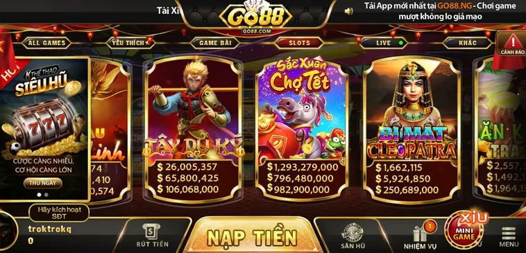 Khám Phá Thế Giới Nổ Hũ Go88 Đẳng Cấp Với Cơ Hội Thắng Lớn