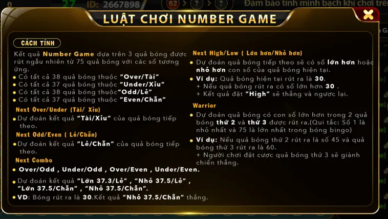 Hướng Dẫn Chơi Number Game Tại Go88 Đỉnh Cao Với Tỷ Lệ Thưởng Lớn