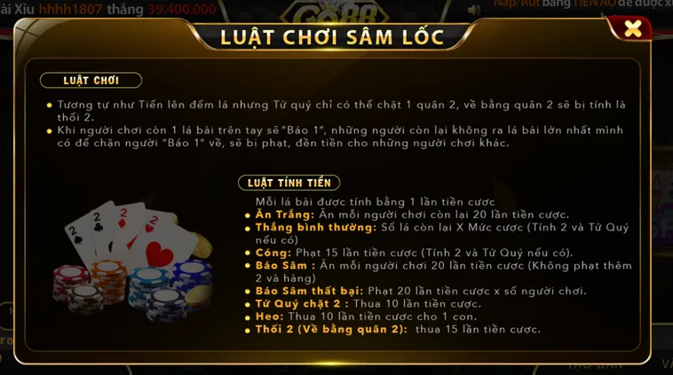 Sâm Lốc Tại Go88 Mang Đến Cơ Hội Chiến Thắng Đột Phá Bùng Nổ Vô Cùng Hấp Dẫn