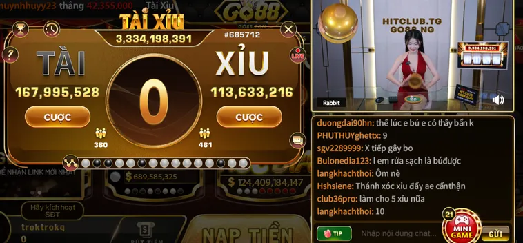 Trải Nghiệm Đỉnh Cao Với Tài Xỉu Livestream Tại Go88 Đẳng Cấp Cho Cược Thủ