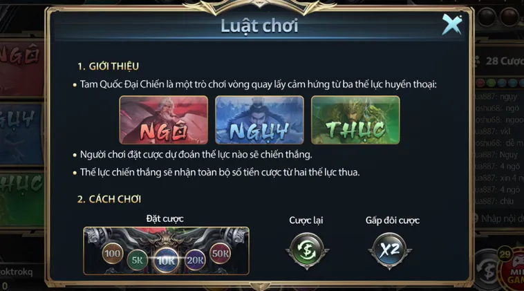 Chinh Phục Sử Thi Với Minigame Tam Quốc Đại Chiến Tại Go88 Đẳng Cấp
