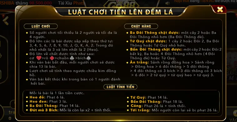 Tiến Lên Đếm Lá Tại Go88 Mang Đến Trải Nghiệm Giải Trí Đỉnh Cao Với Phần Thưởng Lớn