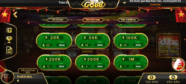 Tiến Lên Miền Nam Tại Go88 Mang Đến Cơ Hội Chiến Thắng Bùng Nổ Vô Cùng Hấp Dẫn