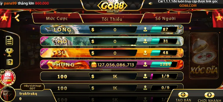 Casino Xóc Đĩa Tại Go88 Mang Đến Trải Nghiệm Cá Cược Chân Thực Đỉnh Cao